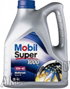Масло моторное минеральное Mobil Super-1000 10W40 4Л купить в Москве по цене 650 рублей - АКБАВТО