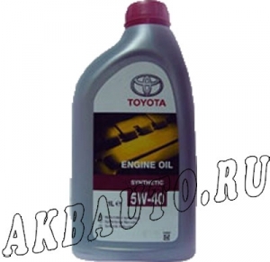 Масло моторное Toyota 5W40 1л синтетическое SM/CF 08880-80376 (0888080376) купить в Москве по цене 610 рублей - АКБАВТО