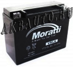 Аккумулятор для мотоцикла и скутера Moratti VRLA 12V 20 А/Ч 260 А обр. пол. залитый YTX18L-BS (205*87*162) 520012 купить в Москве по цене 3250 рублей - АКБАВТО