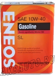Масло моторное полусинтетика Eneos 10W40 4л купить в Москве по цене 1170 рублей - АКБАВТО