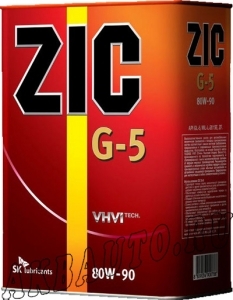 Масло трансмиссионное Zic G-5 80w90 GL-5 4Л купить в Москве по цене 1050 рублей - АКБАВТО