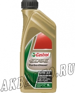 Масло моторное синтетическое Castrol EDGE Turbo Diesel Titanium FST 0W30 1л купить в Москве по цене 920 рублей - АКБАВТО
