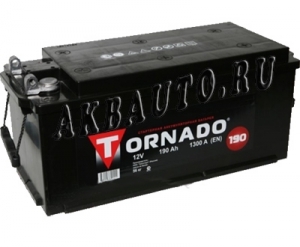 Аккумулятор автомобильный Tornado 190 А/ч 1150 А обр. пол. болт. клеммы (Росс. авто) (513x223x223) M10 купить в Москве по цене 7750 рублей - АКБАВТО