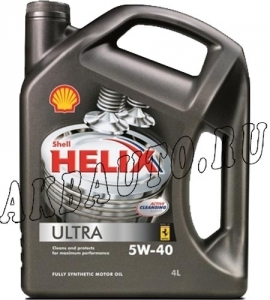 Масло моторное синтетическое Shell Helix Ultra 5W40 4л купить в Москве по цене 2230 рублей - АКБАВТО