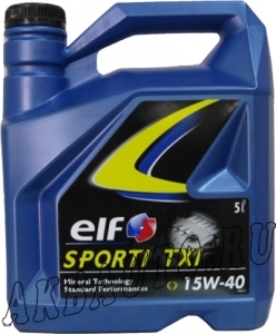 Масло моторное минеральное Elf Sporty 15W40 SL/F 5Л купить в Москве по цене 599 рублей - АКБАВТО
