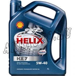 Масло моторное полусинтетическое Shell Helix HX7 5W40 4л купить в Москве по цене 1350 рублей - АКБАВТО
