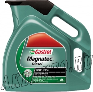 Масло моторное полусинтетическое Castrol Magnatec Diesel 10W40 B4 4л купить в Москве по цене 1350 рублей - АКБАВТО