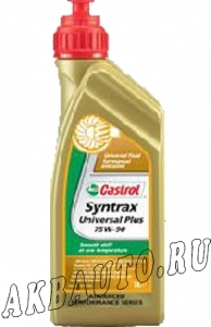 Масло трансмиссионное Castrol Syntrax Universal Plus 75W90 GL-4/GL-5 1л купить в Москве по цене 810 рублей - АКБАВТО