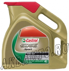 Масло моторное синтетическое Castrol EDGE Titanium FST 10W60 4л купить в Москве по цене 3350 рублей - АКБАВТО