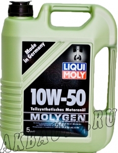 Масло моторное полусинтетика LM Molygen 10W50 5Л 1909 купить в Москве по цене 1577 рублей - АКБАВТО