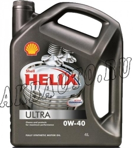 Масло моторное синтетическое Shell Helix Ultra 0W40 4л купить в Москве по цене 2370 рублей - АКБАВТО