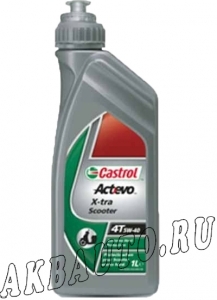 Масло мото 4-тактное полусинтетическое Castrol Evo 4T Х-тра Scooter 5W40 1л купить в Москве по цене 247 рублей - АКБАВТО