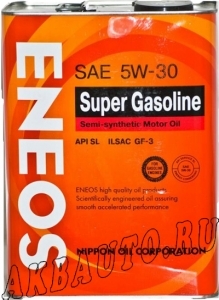 Масло моторное полусинтетика Eneos 5W30 4л купить в Москве по цене 1270 рублей - АКБАВТО