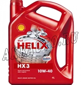 Масло моторное минеральное Shell Helix HX-3 10W40 4Л купить в Москве по цене 693 рубля - АКБАВТО
