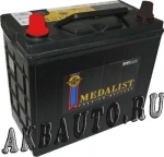 Аккумулятор автомобильный Medalist 60 А/ч 510 А прям. пол. 70B24R тонк. клеммы Азия авто (238x129x227) без бортика купить в Москве по цене 4170 рублей - АКБАВТО