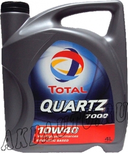 Масло моторное полусинтетика Total Quartz 7000 10W40 4L купить в Москве по цене 1140 рублей - АКБАВТО