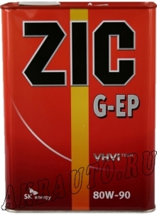 Масло трансмиссионное Zic Ep Gl-4 80w90 4Л купить в Москве по цене 995 рублей - АКБАВТО