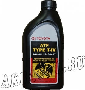 Масло (жидкость) для АКПП Toyota ATF Type-IV 0.946л 00279-000T4 купить в Москве по цене 510 рублей - АКБАВТО
